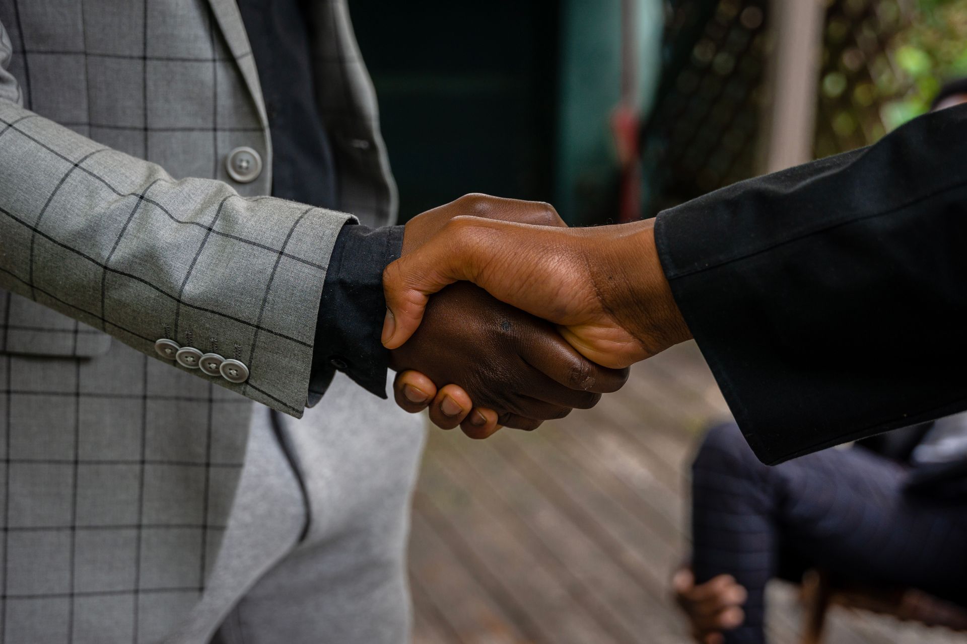 Handshake between two professionals